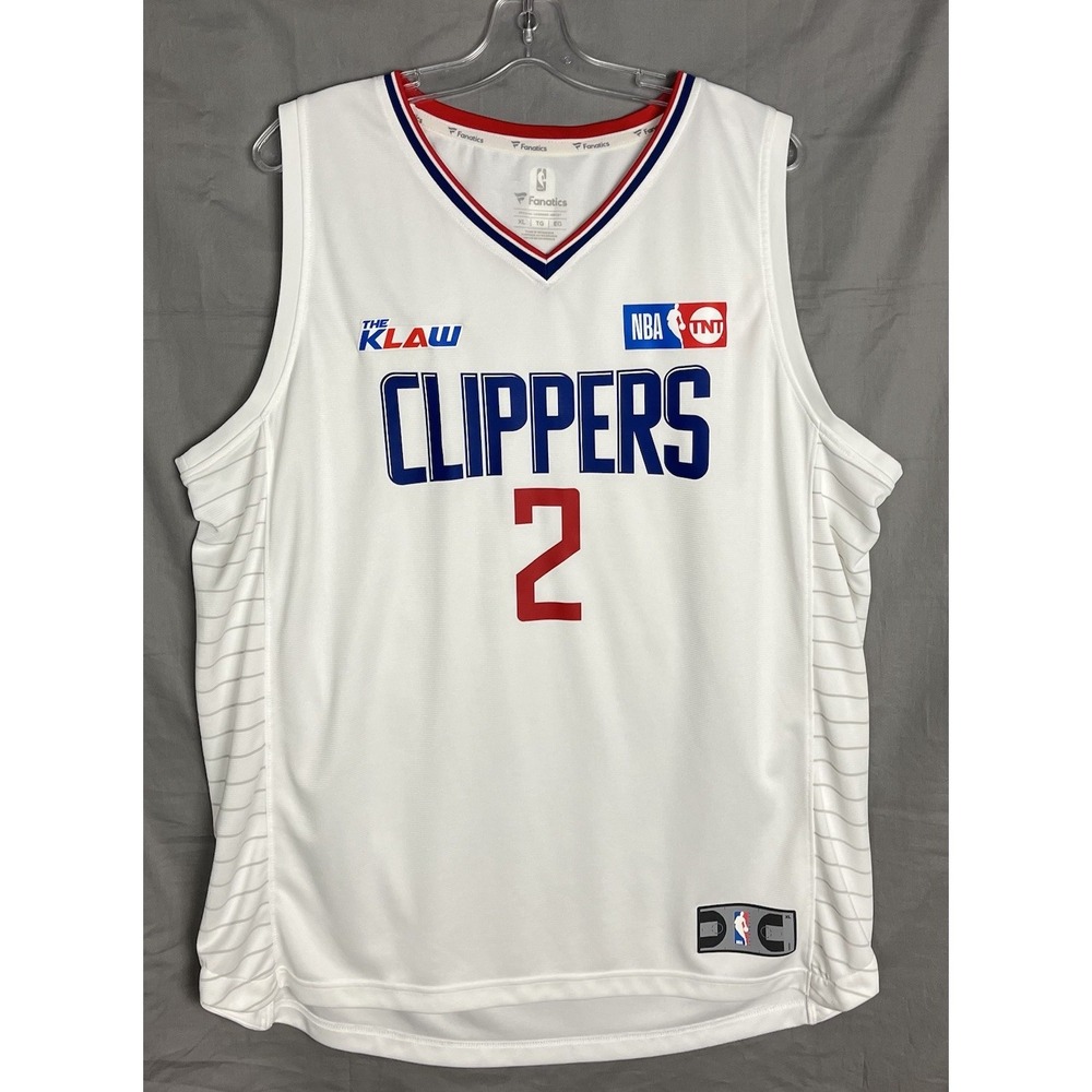 Kawhi Leonard LA Clippers Jersey #2 Fanatics NBA White Men's XL The Klaw